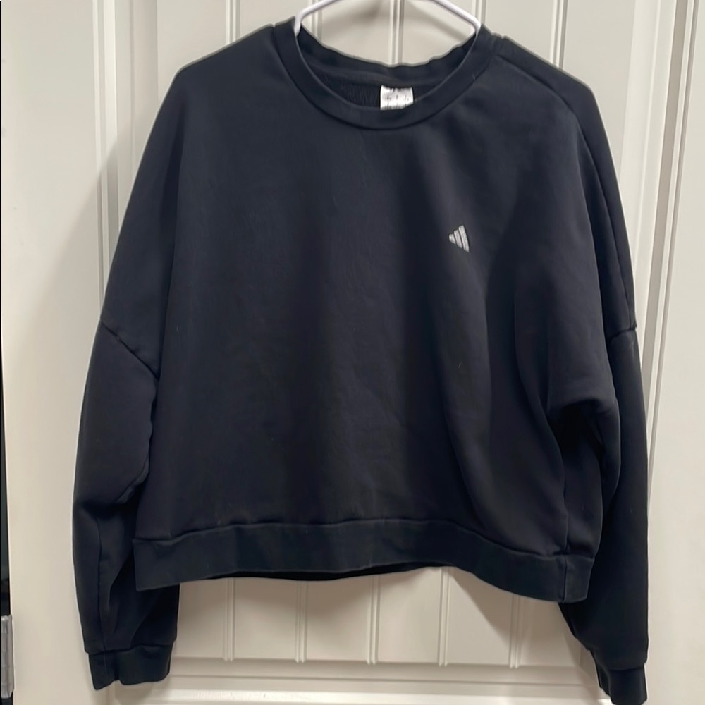 Adidas Black Crewneck Sweatshirt